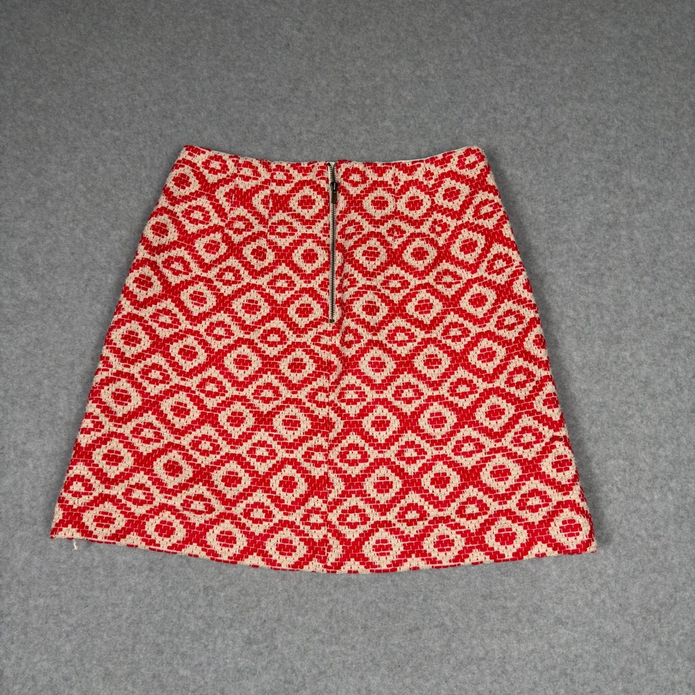 Ann Taylor LOFT Geometric Mini Skirt Size 6 Preppy Office Career Academia - Picture 6 of 8
